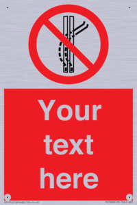 Custom prohibition Do not leave the tow track